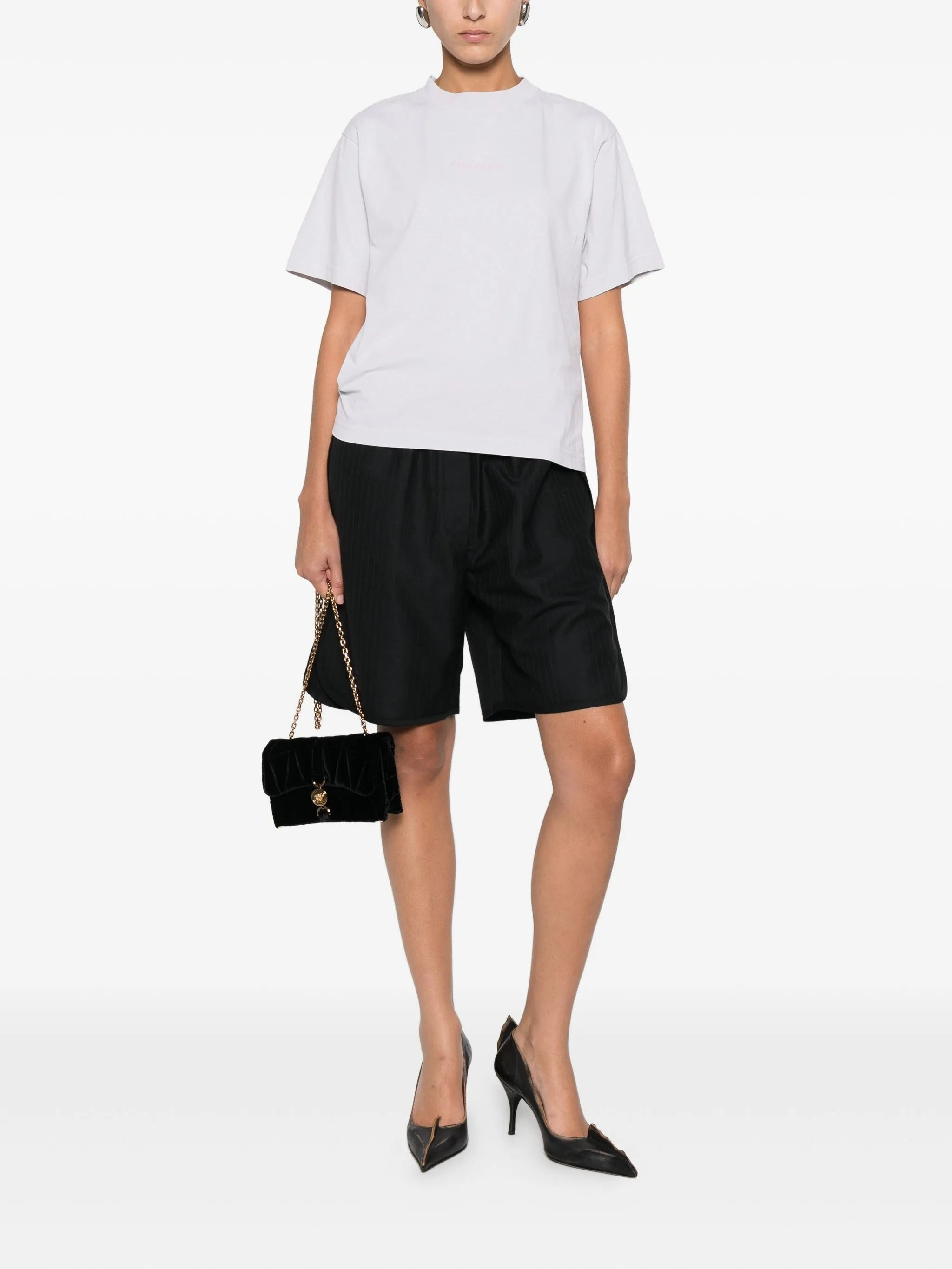 Balenciaga Logo-embroidered Cotton T-shirt - 3