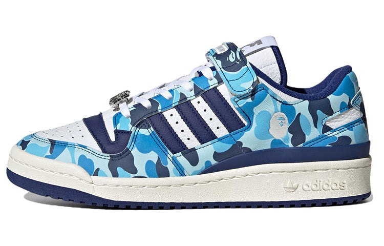 adidas x A Bathing Ape Forum Low 84 '30th Anniversary - Blue' ID4772 - 2