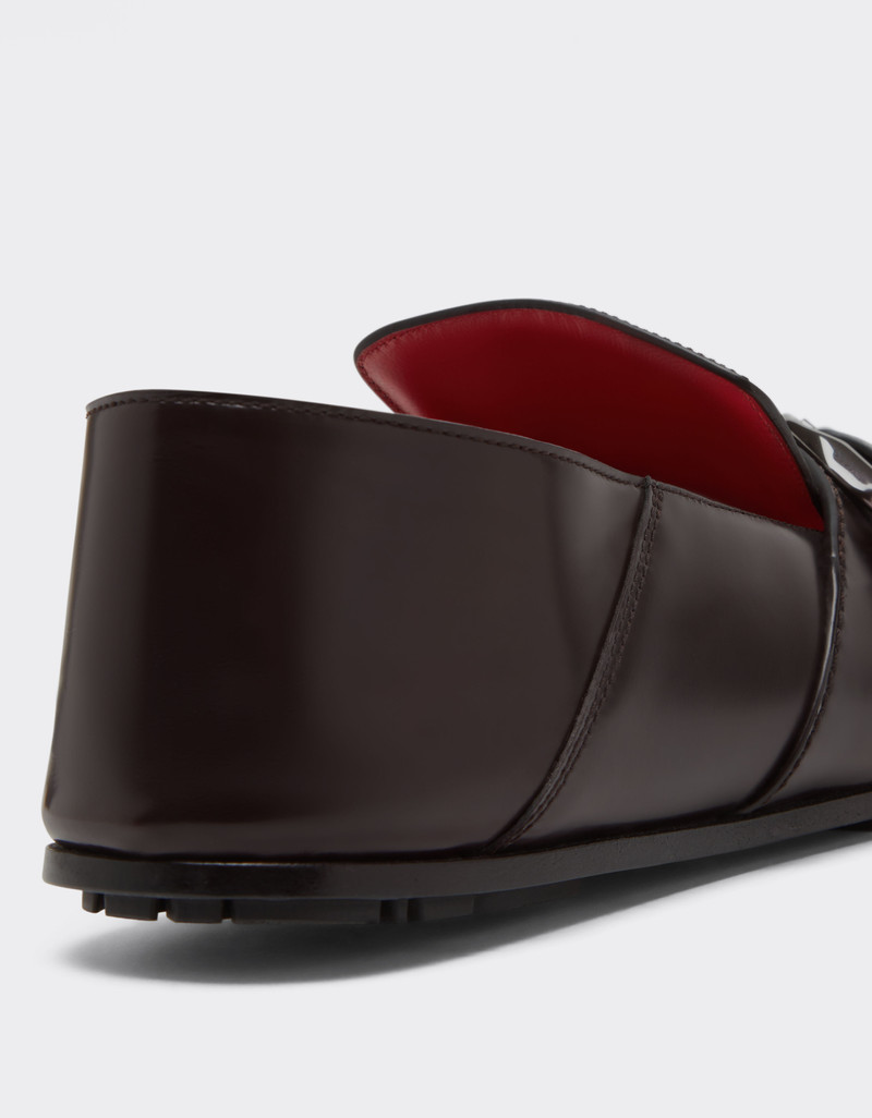Brushed leather loafers 6
