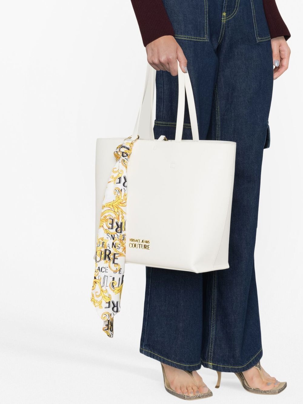 plaque-logo tote bag - 3