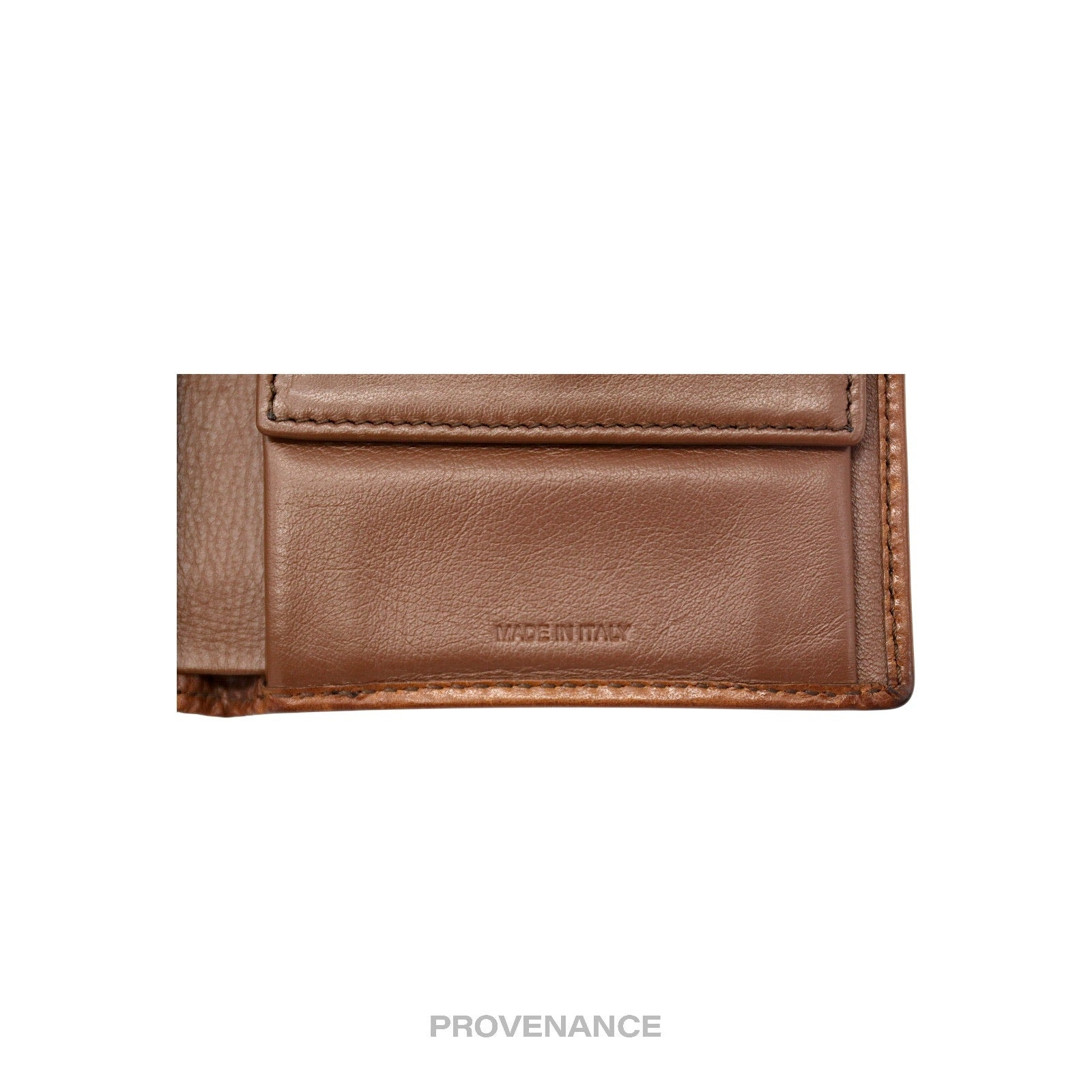 Burberry Nova Check Canvas Bifold Wallet - Brown Leather - 4