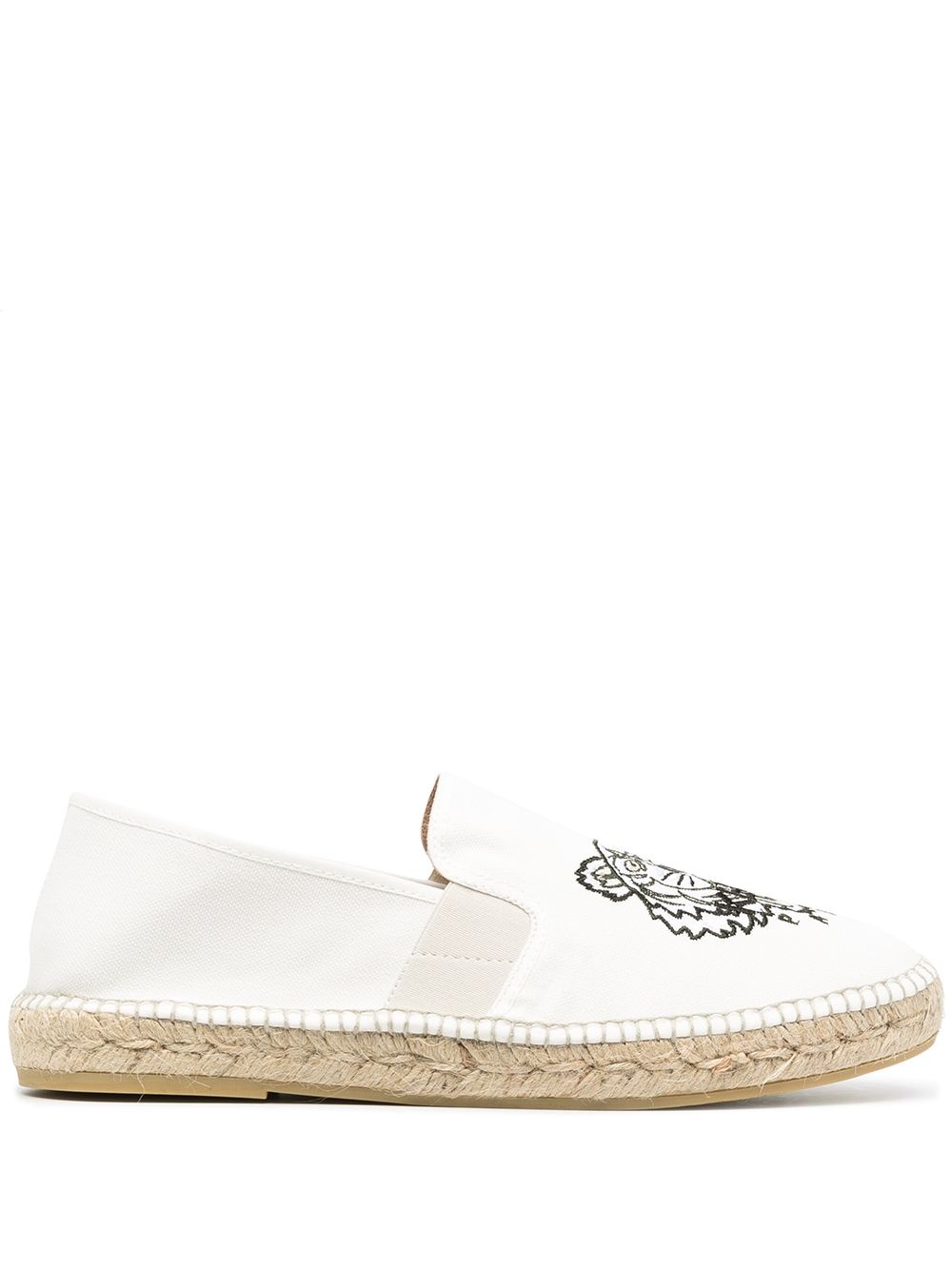 tiger-embroidered espadrilles - 1