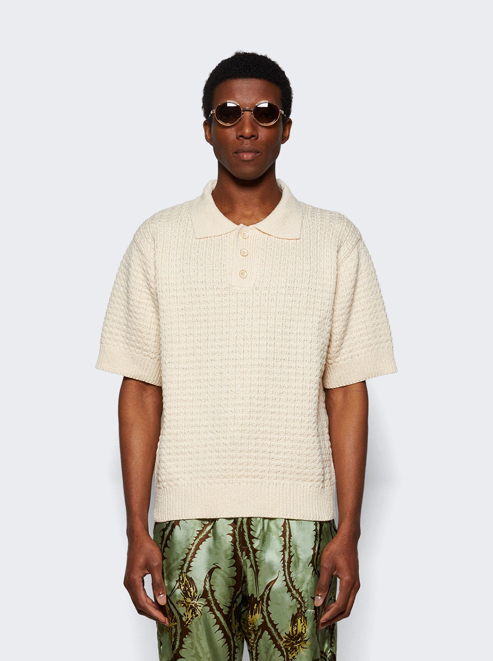 Nora Lite Check Polo Natural - 2