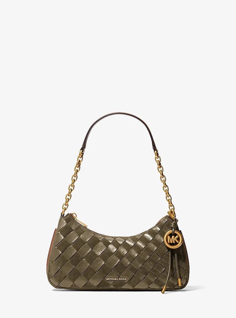 Nolita Medium Hand-Woven Leather Chain Pochette - 1