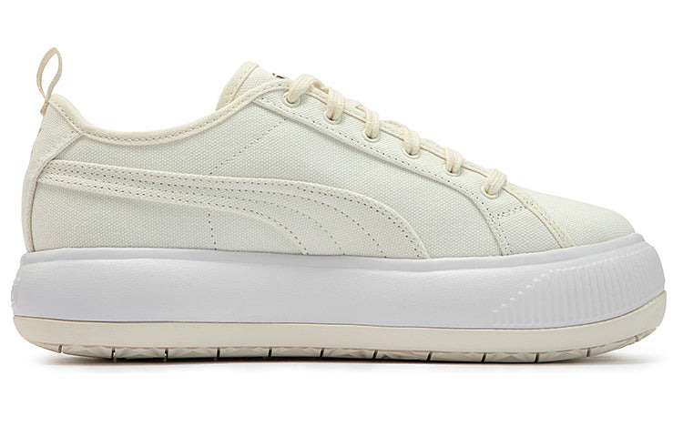 (WMNS) PUMA Suede Mayu Canvas 'Pristine' 383165-01 - 2