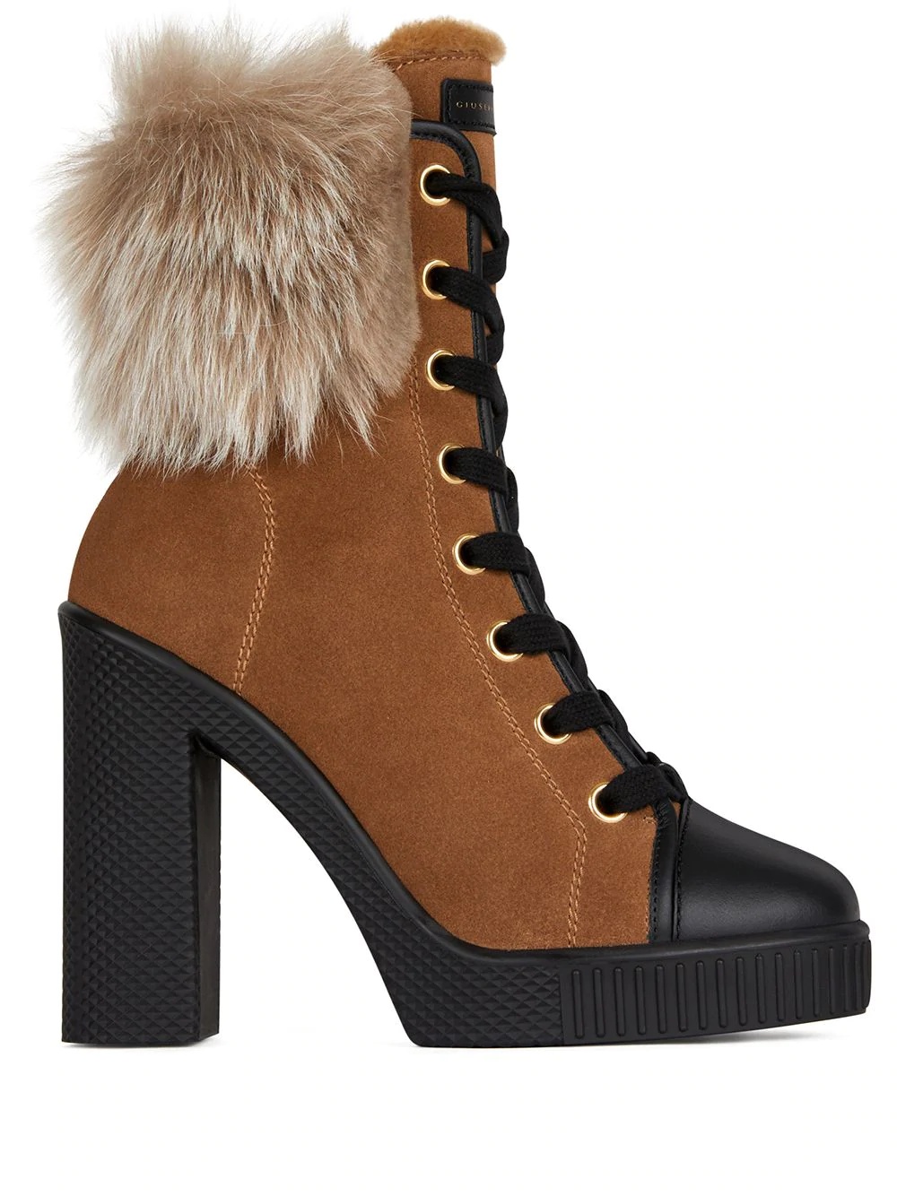 faux-fur ankle boots - 1