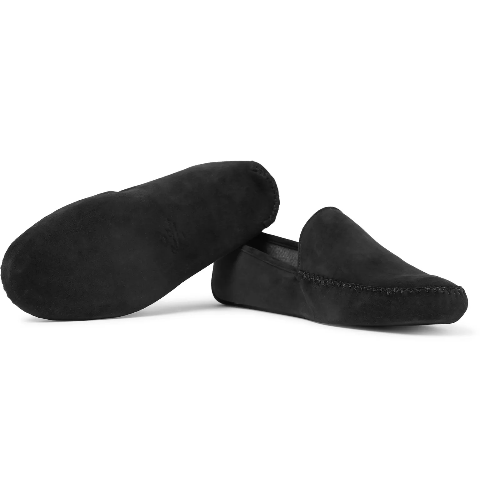 Maurice Cashmere-Lined Suede Slippers - 3