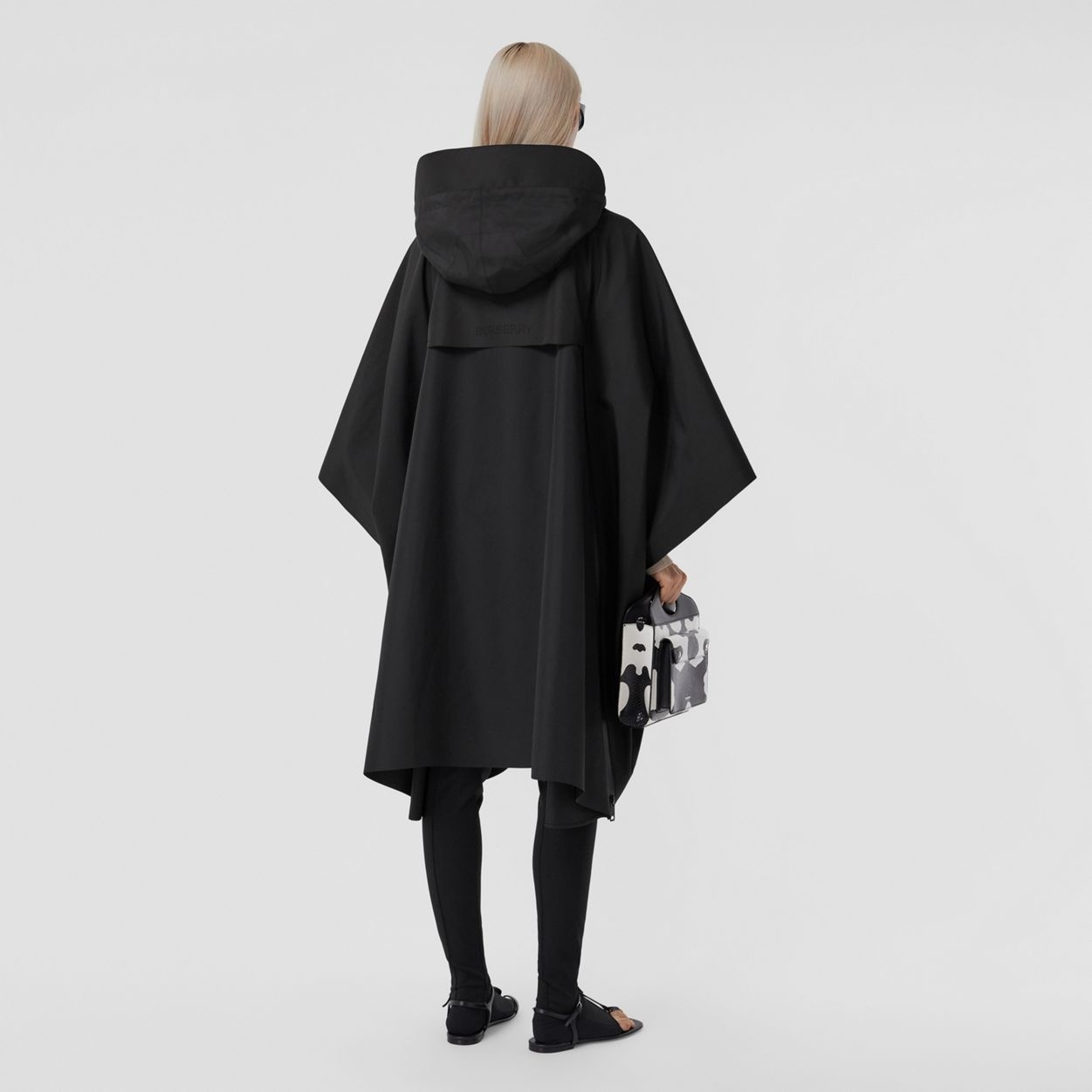 Logo Detail Tailored Hooded Cape - 2