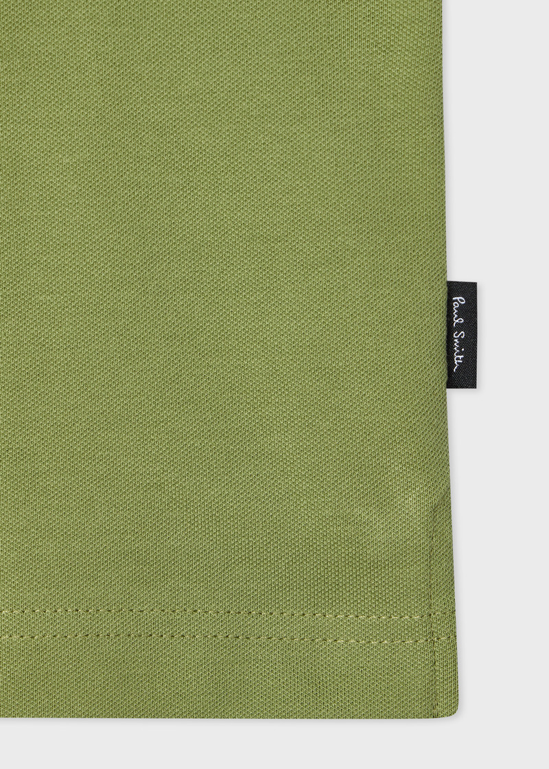 Paul Smith Khaki Button-Through Polo Shirt outlook