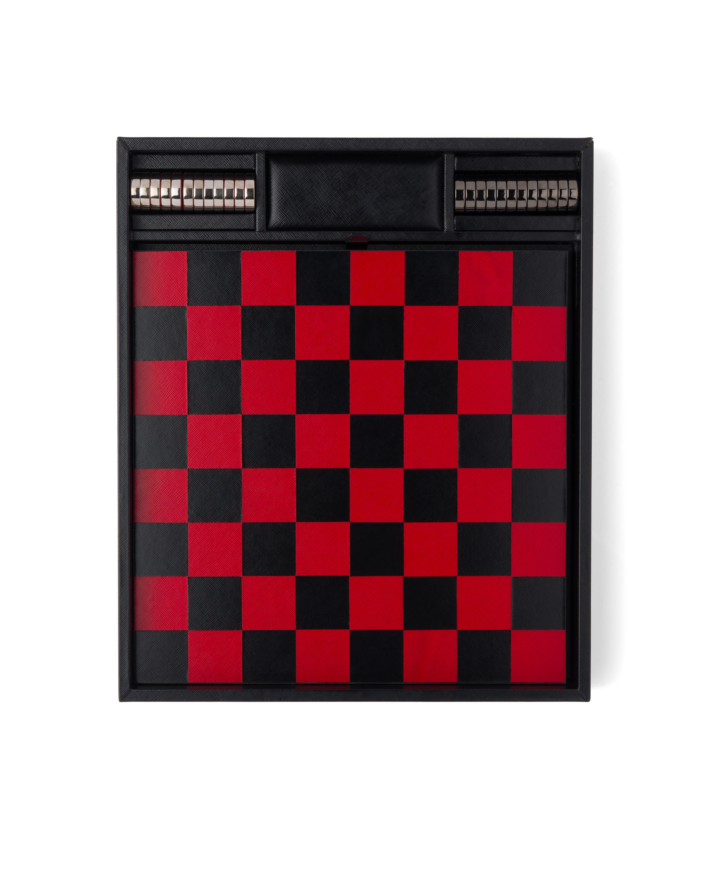Saffiano leather checkers set - 2