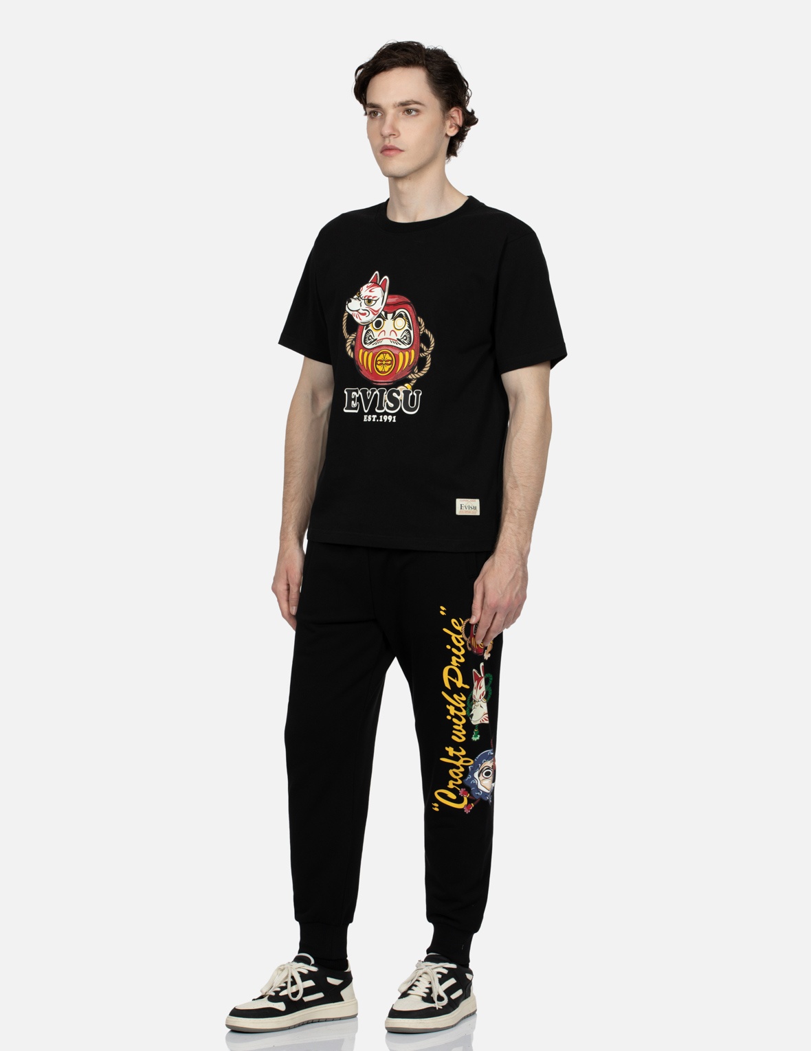 HYOTTOKO FESTIVAL PRINT REGULAR FIT SWEATPANTS - 3
