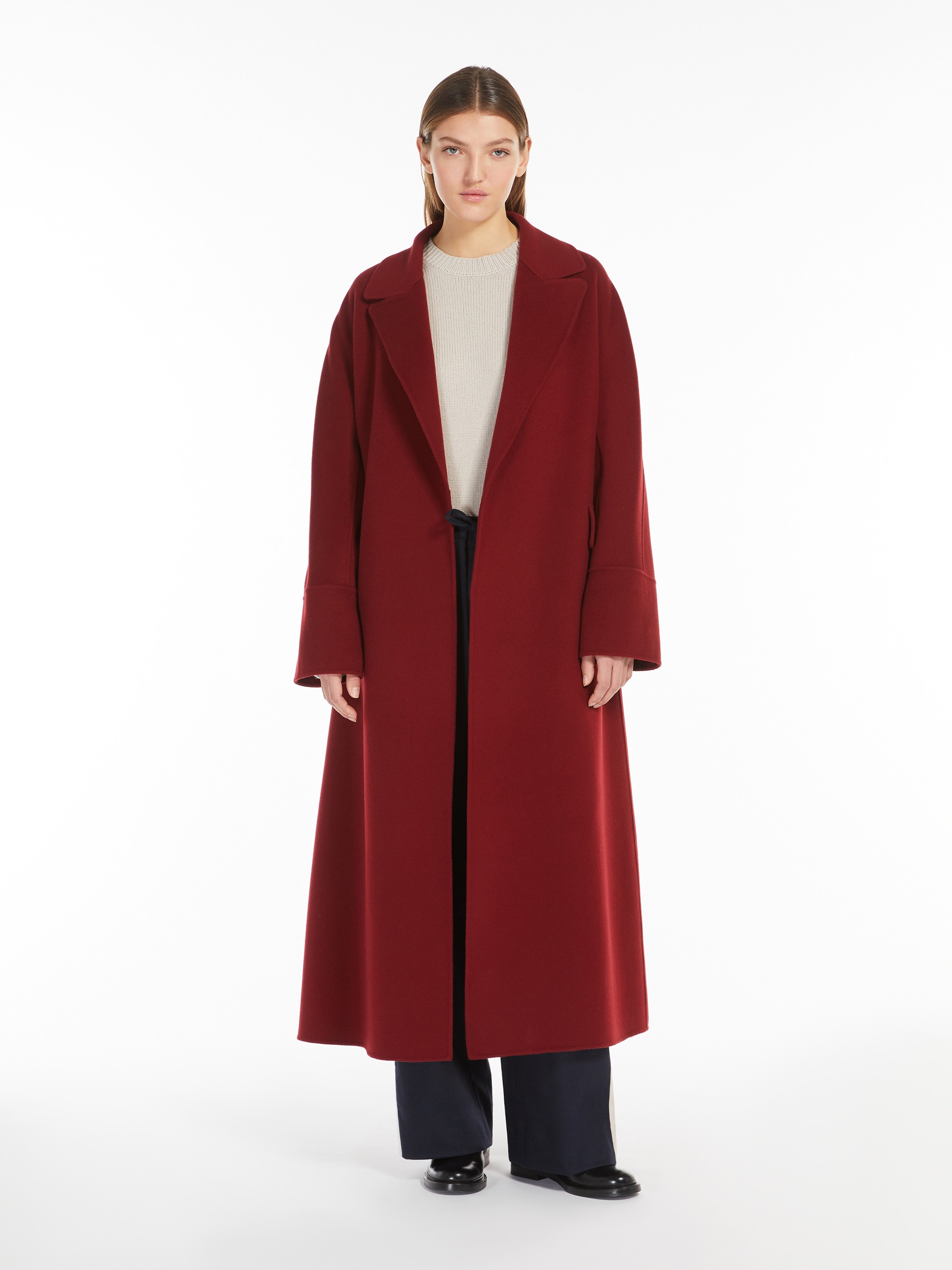 Max Mara MALIKA Wool wrap coat | REVERSIBLE