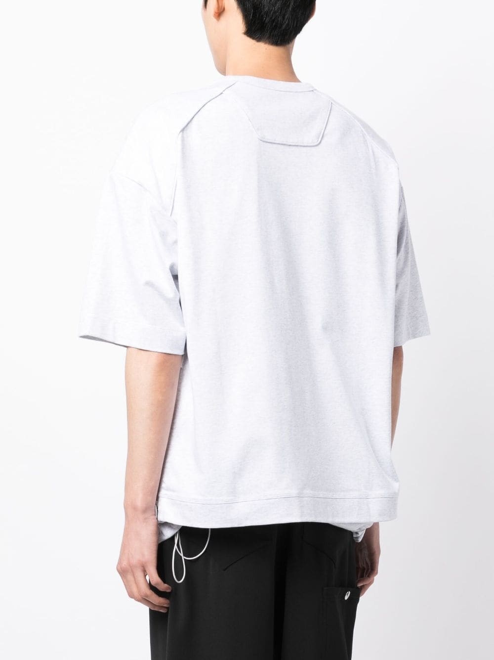 oversized drawstring T-shirt - 4