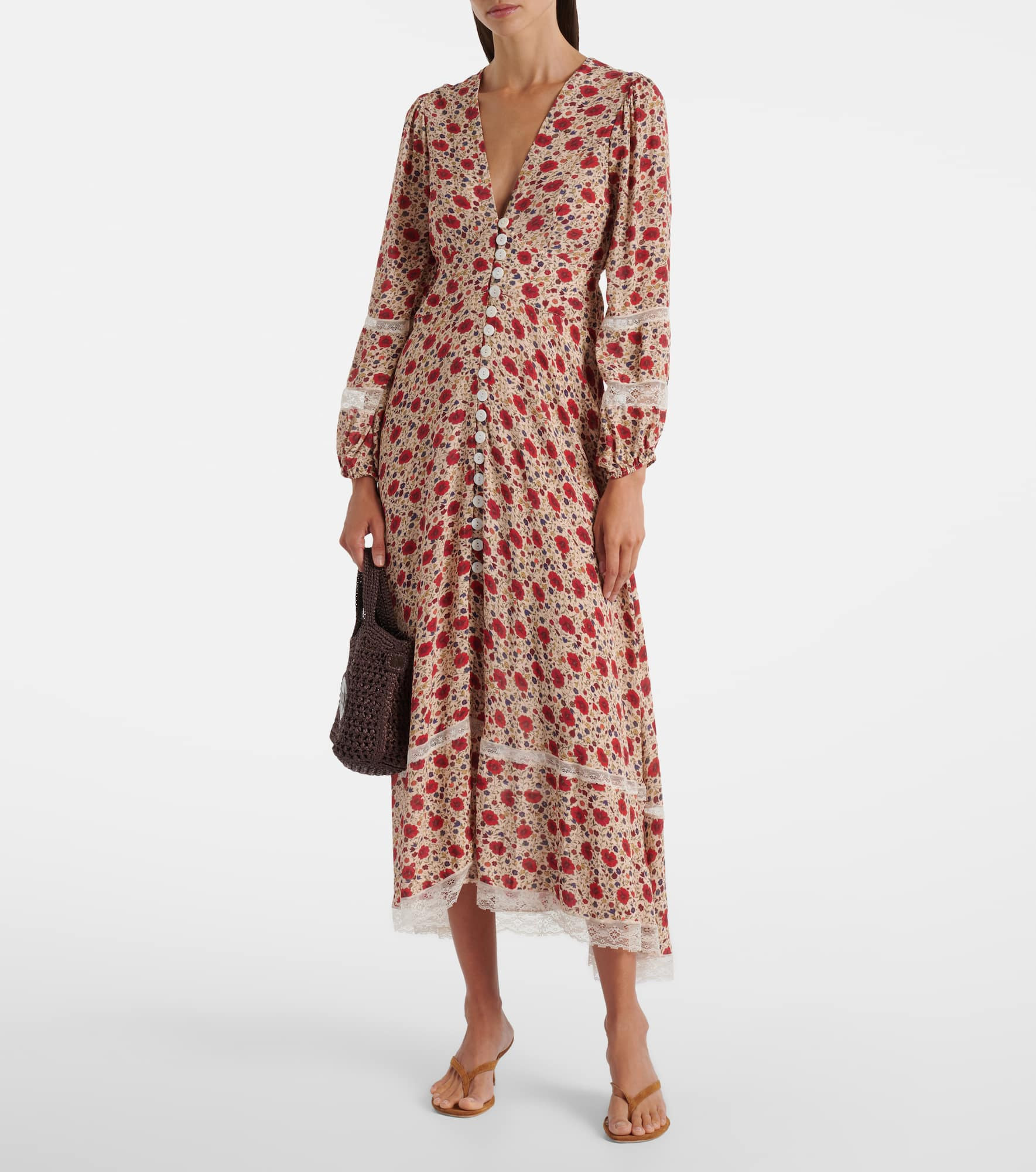 Raven floral midi dress - 2