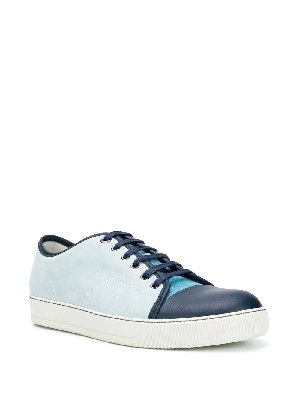 panelled low-top sneakers - 2