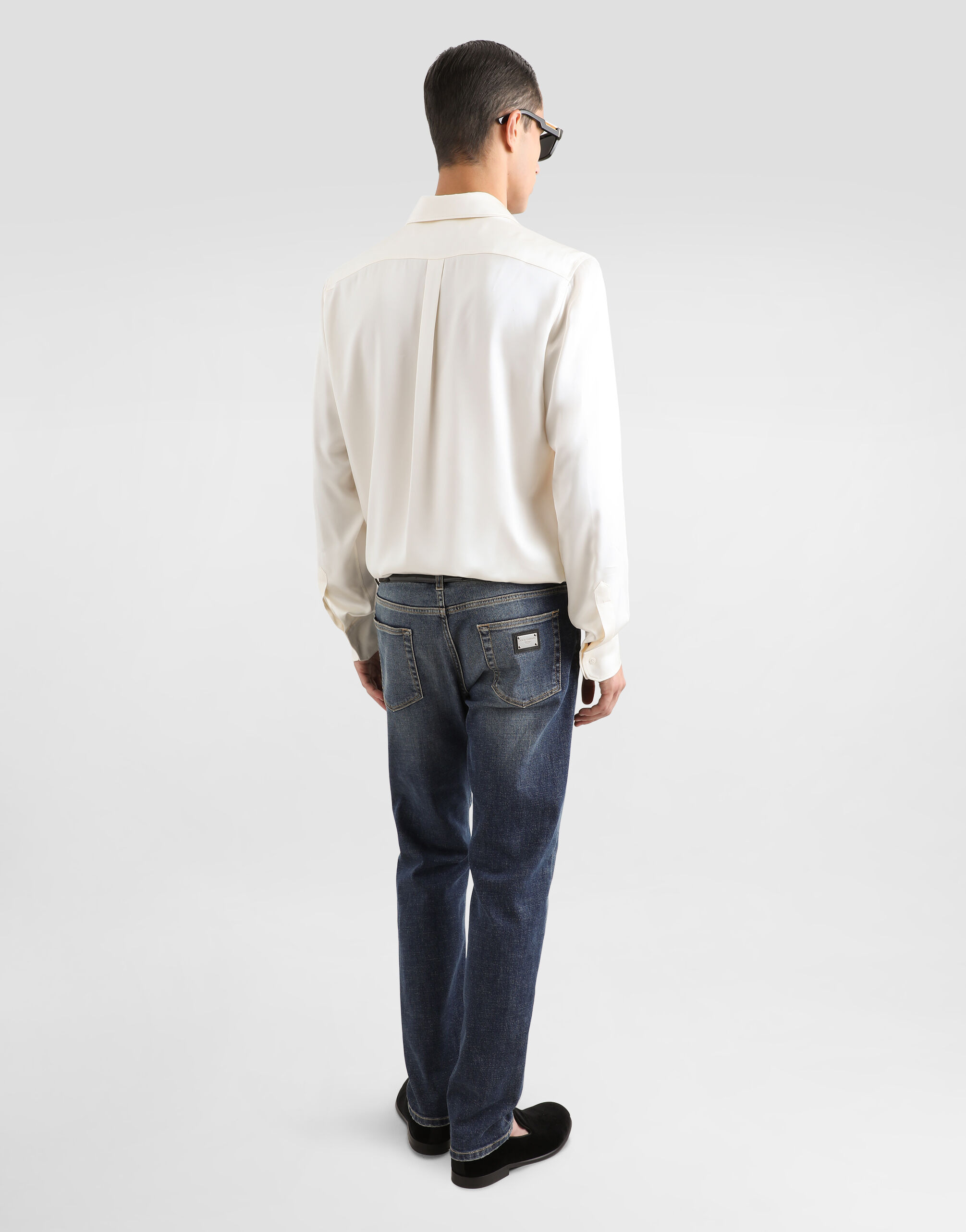Silk satin Martini-fit shirt - 3