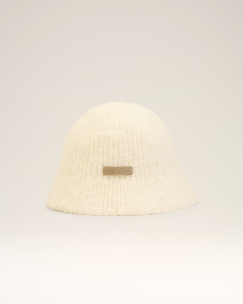 WHITE MOHAIR AMI BUCKET HAT 5