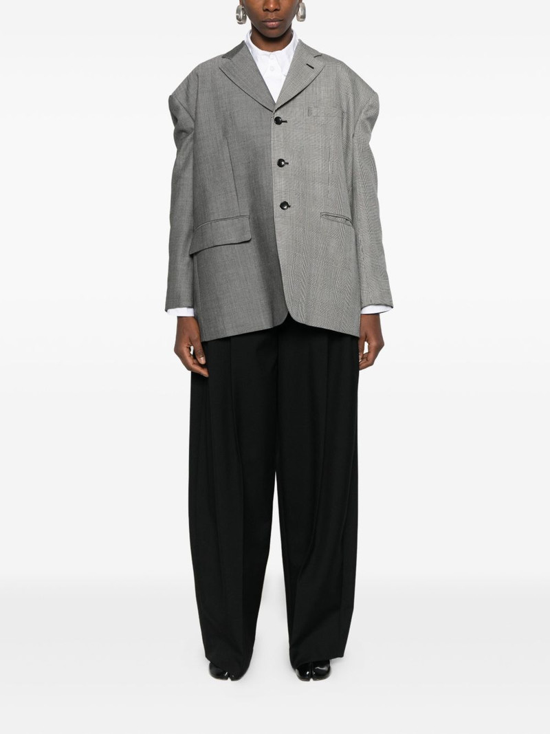 plaid-pattern blazer 3