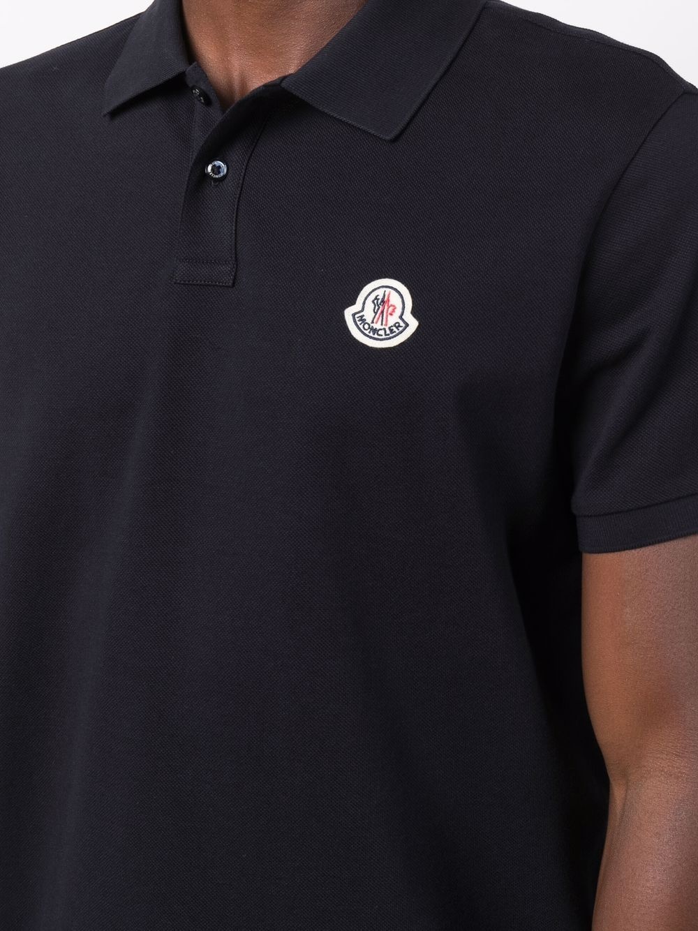 logo patch polo shirt - 5