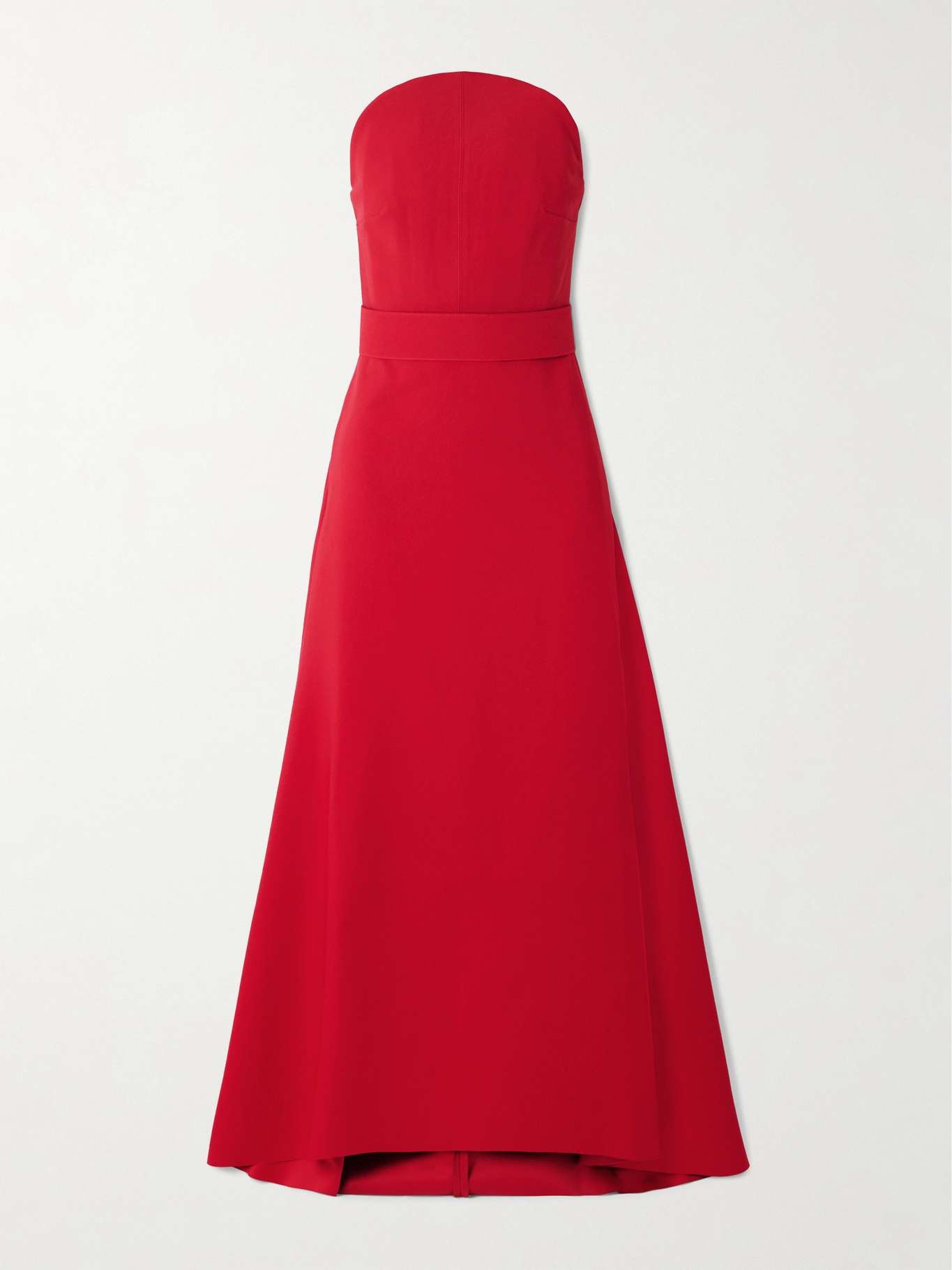 Ember belted crepe maxi dress Red - 1