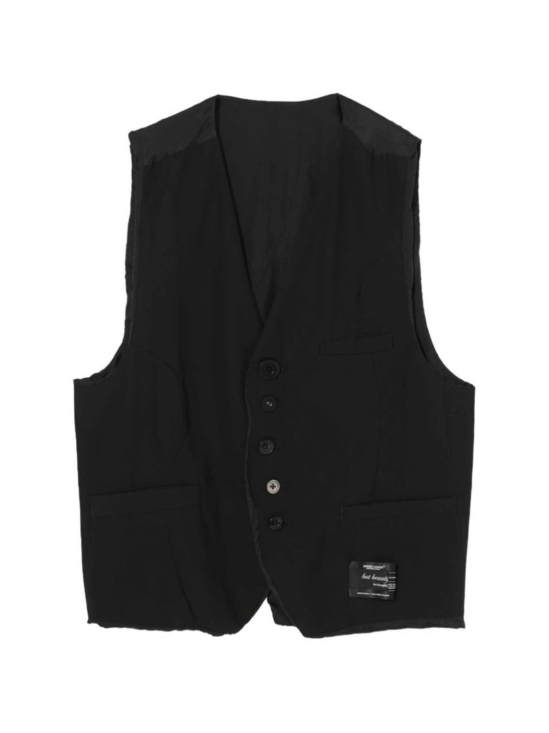 cotton button vest 1