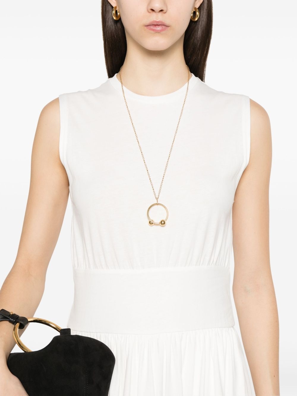 sleeveless cotton maxi dress - 5
