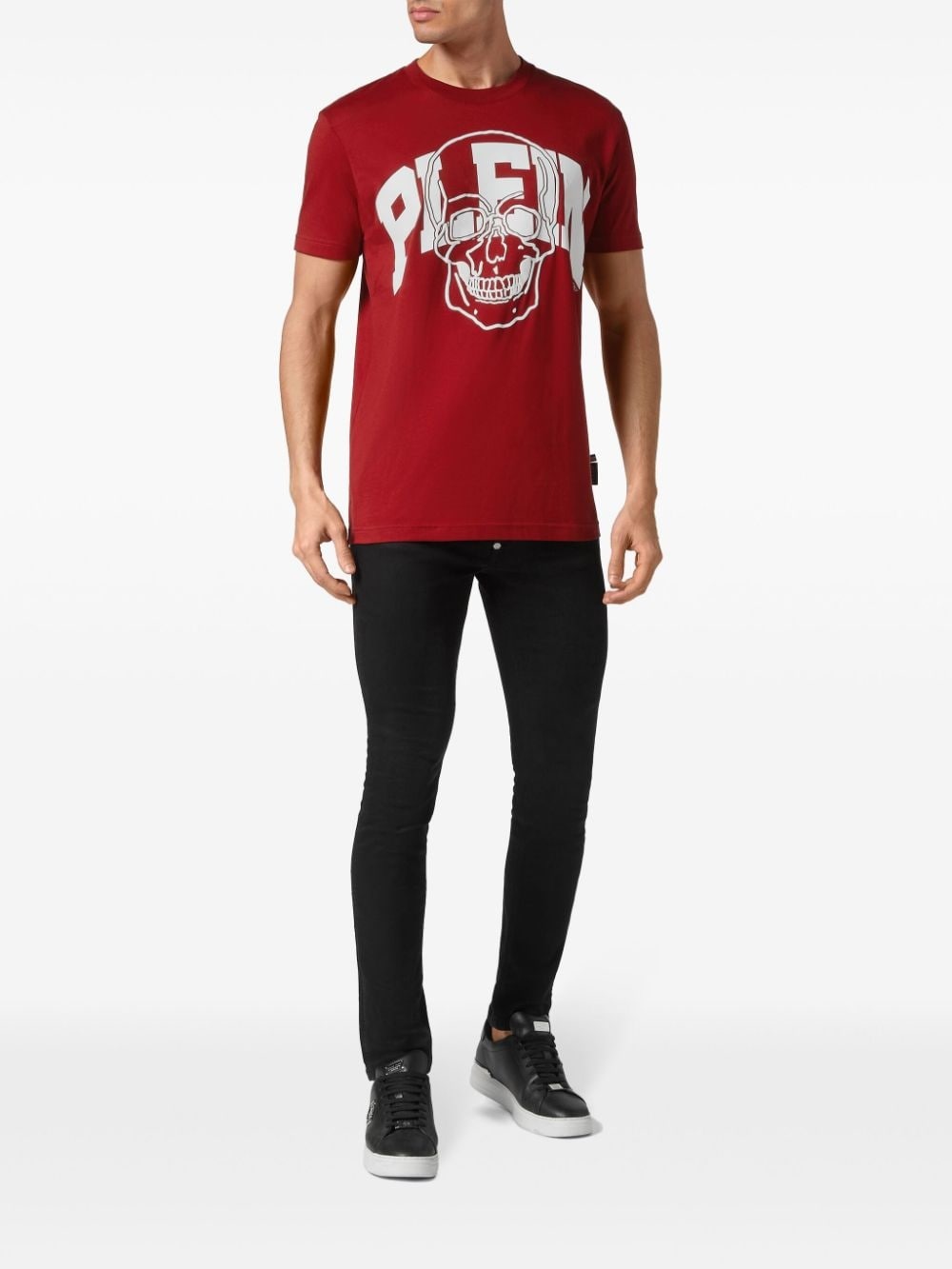 Skull-print cotton T-shirt - 2