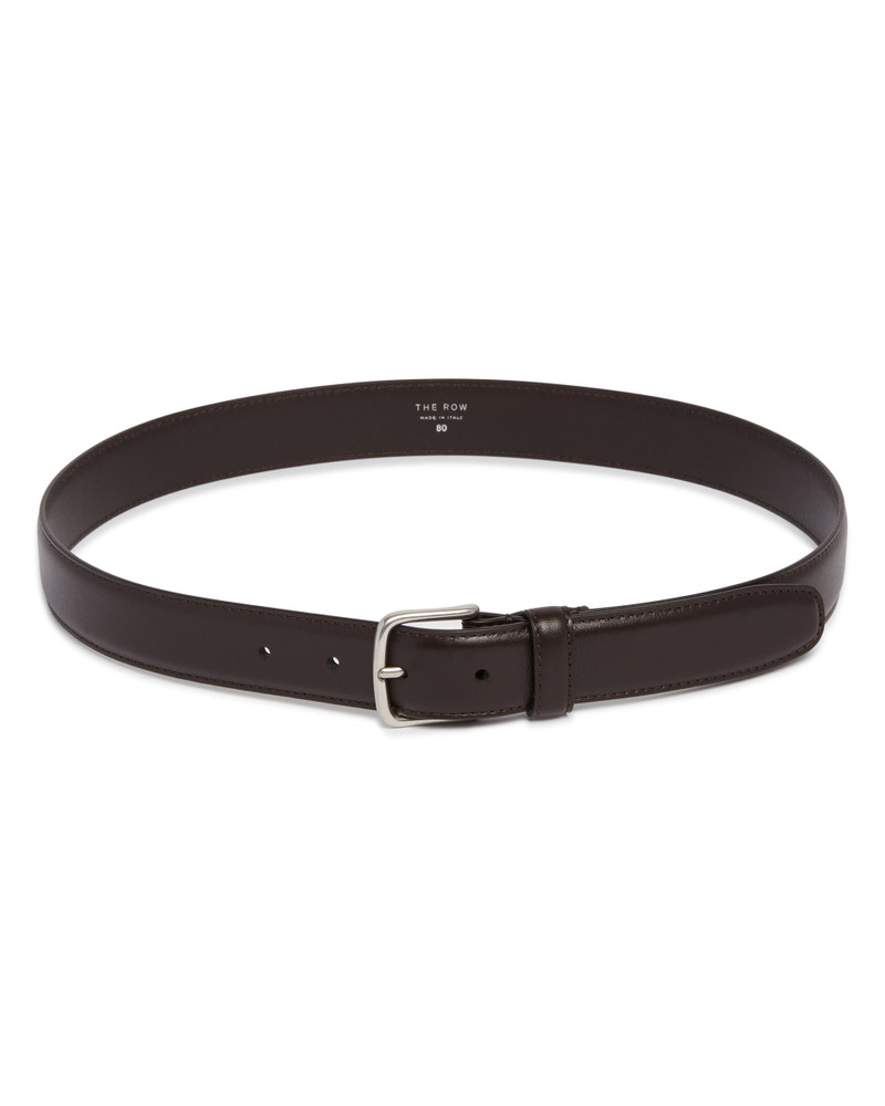 The Row Brown Leather Belt outlook