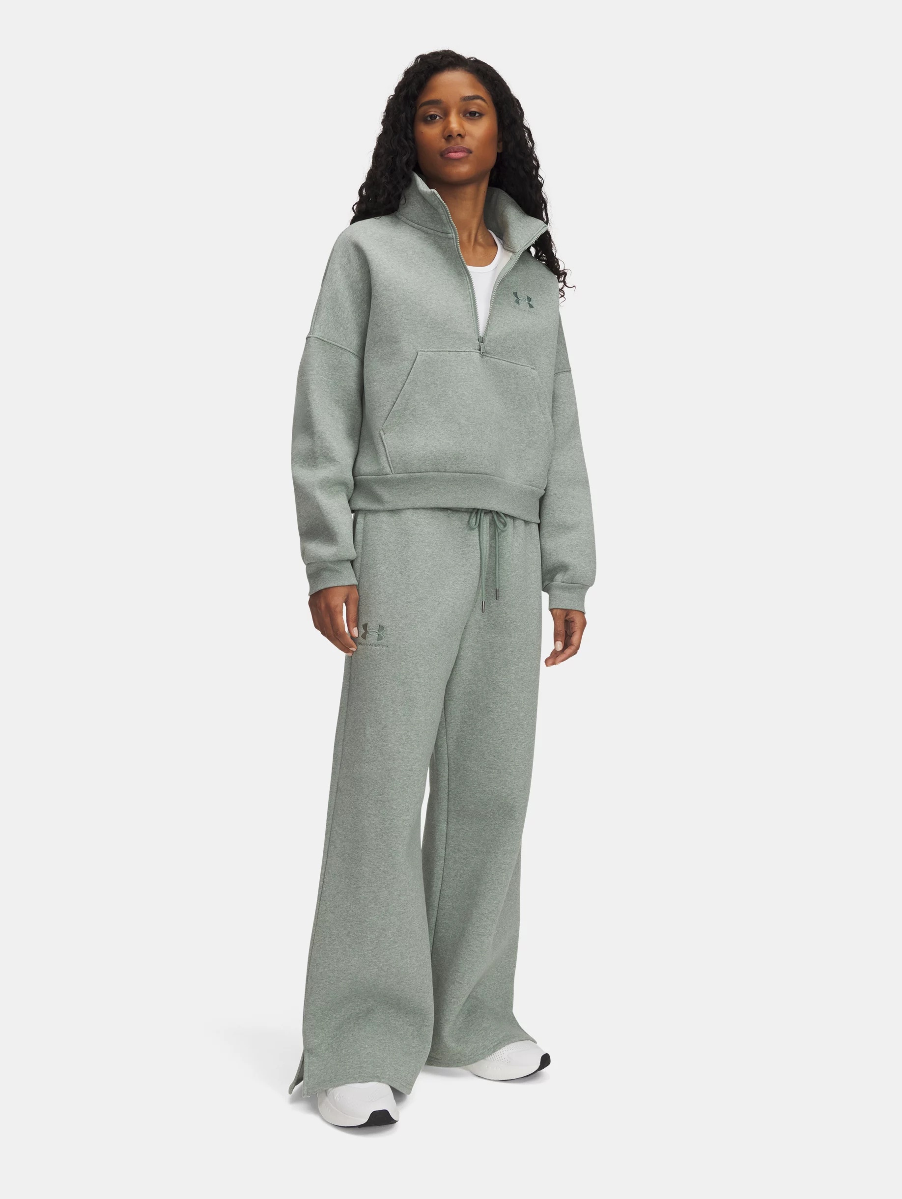 Women's UA Icon Fleece Wide Leg Pants - 3