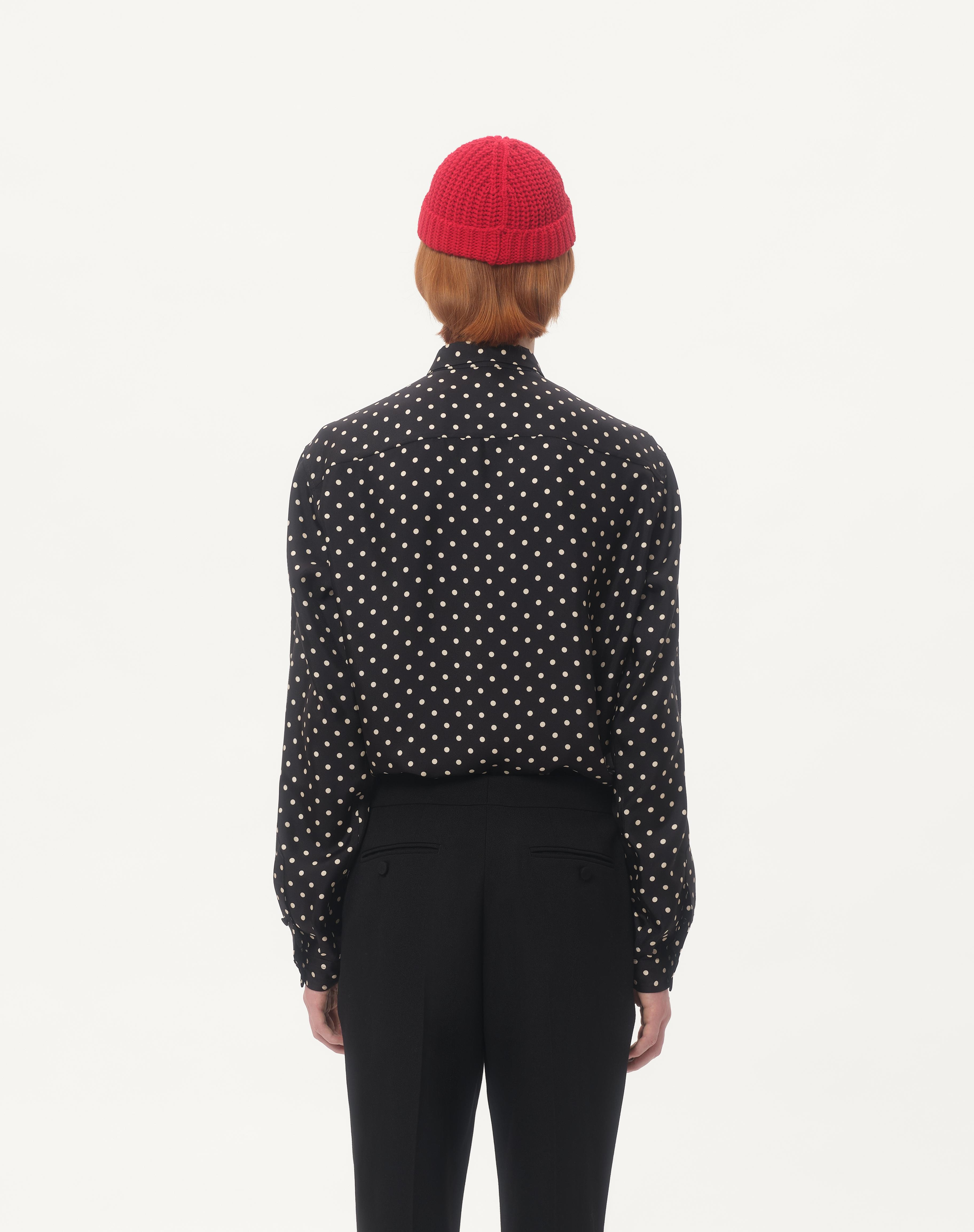 SILK TWILL SHIRT WITH PLUSDEPOIS PRINT - 8