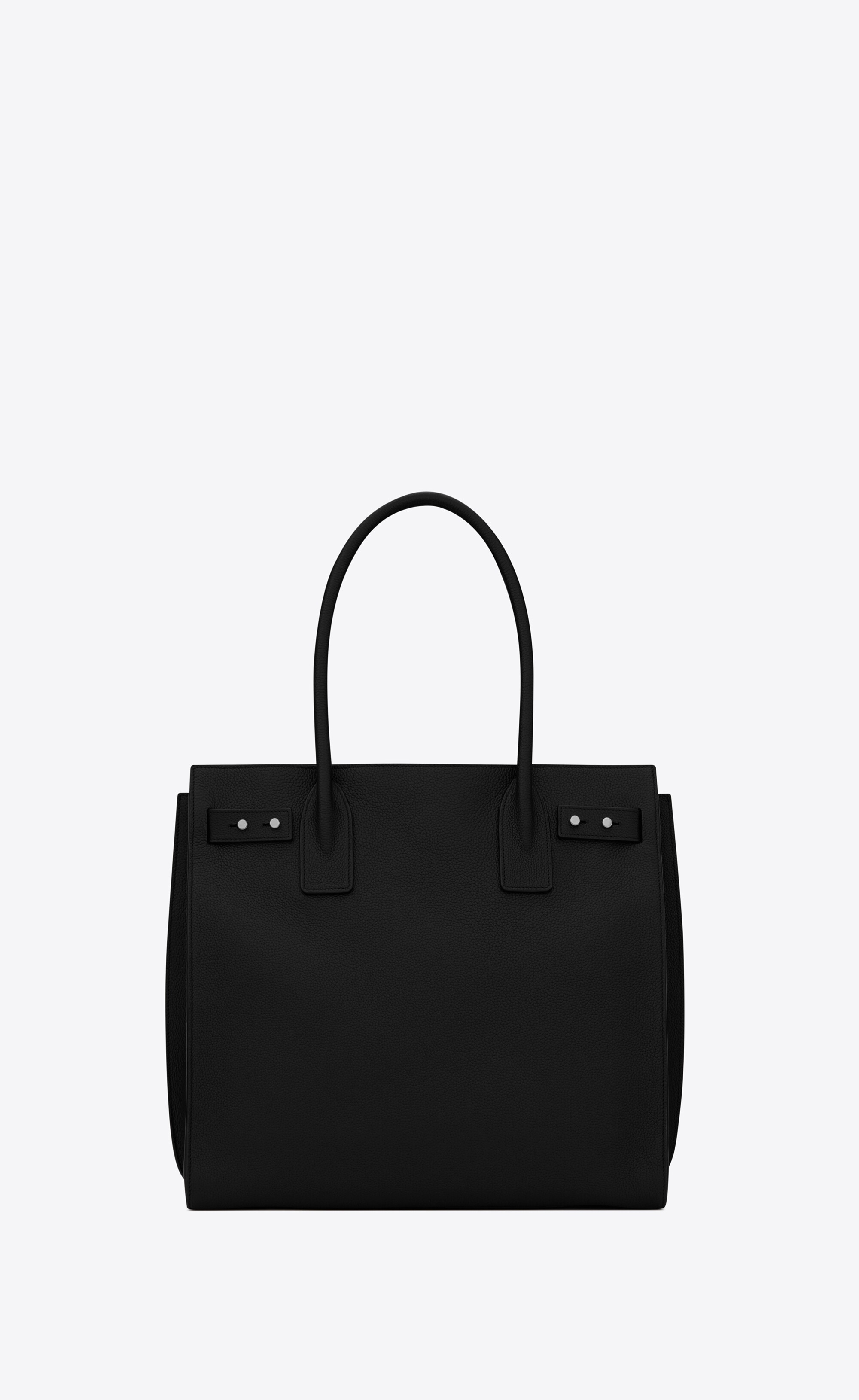 sac de jour north/south tote in grained leather - 2