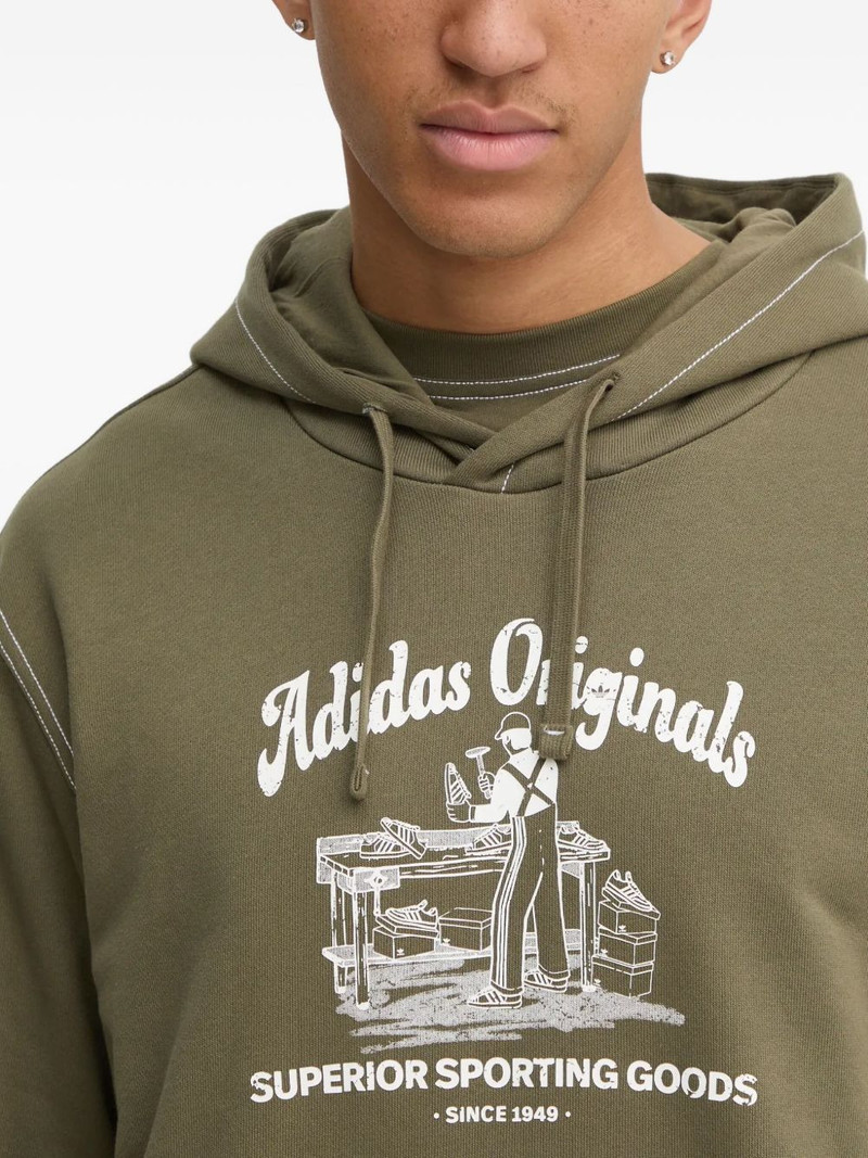 graphic-print contrast-stitch hoodie 3