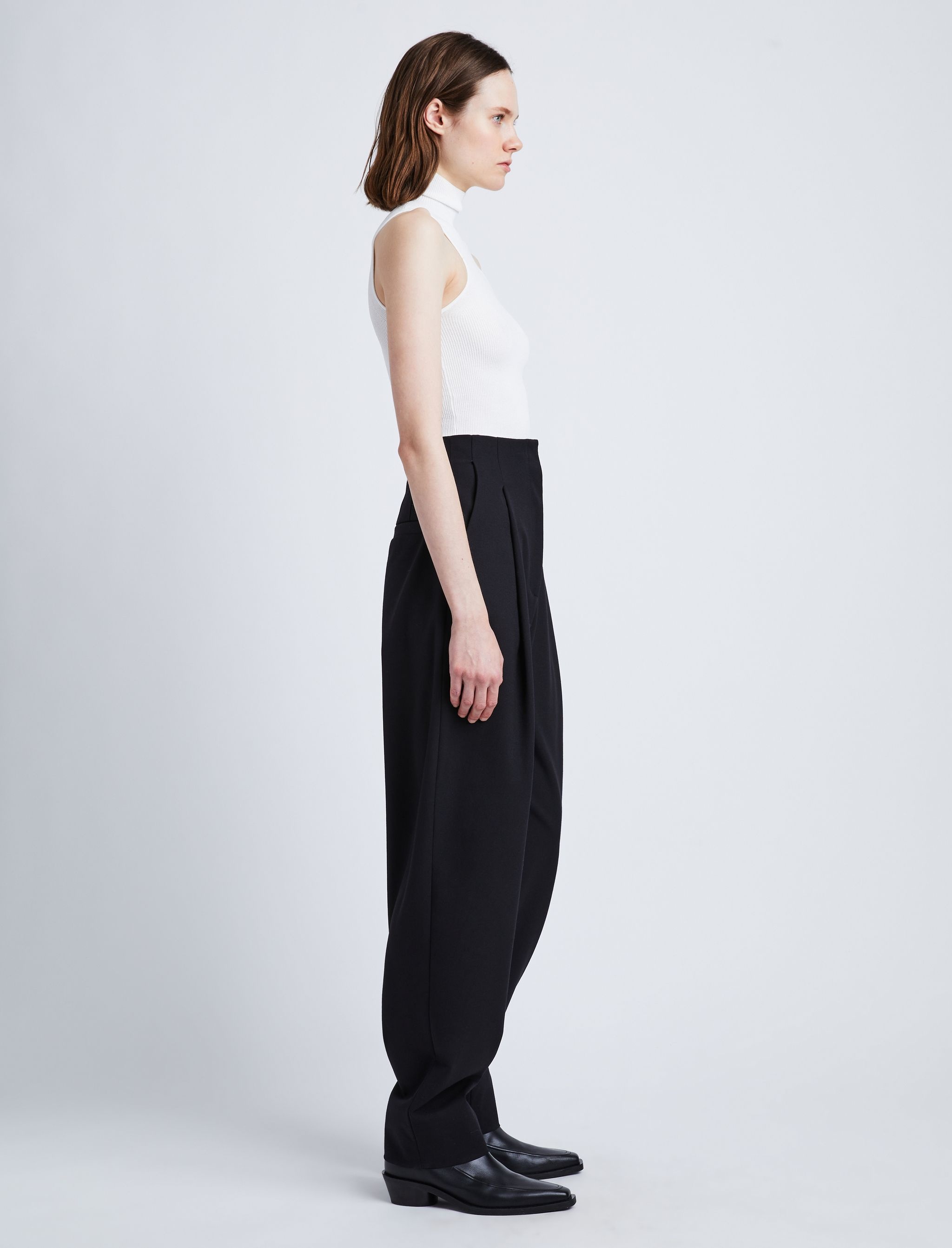 Wool Stretch Suiting Trousers - 3