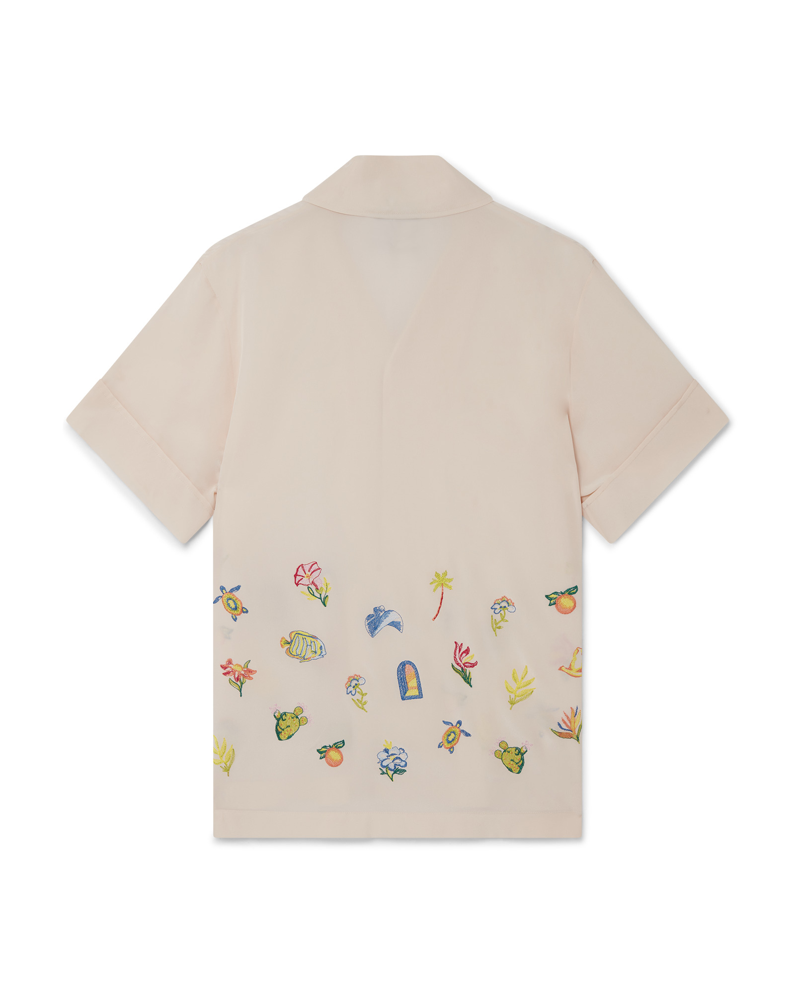Casa Icons Embroidery Silk Shirt - 5