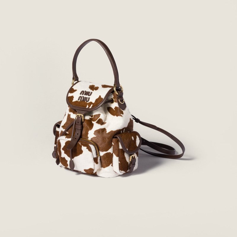 Calf hair backpack 3