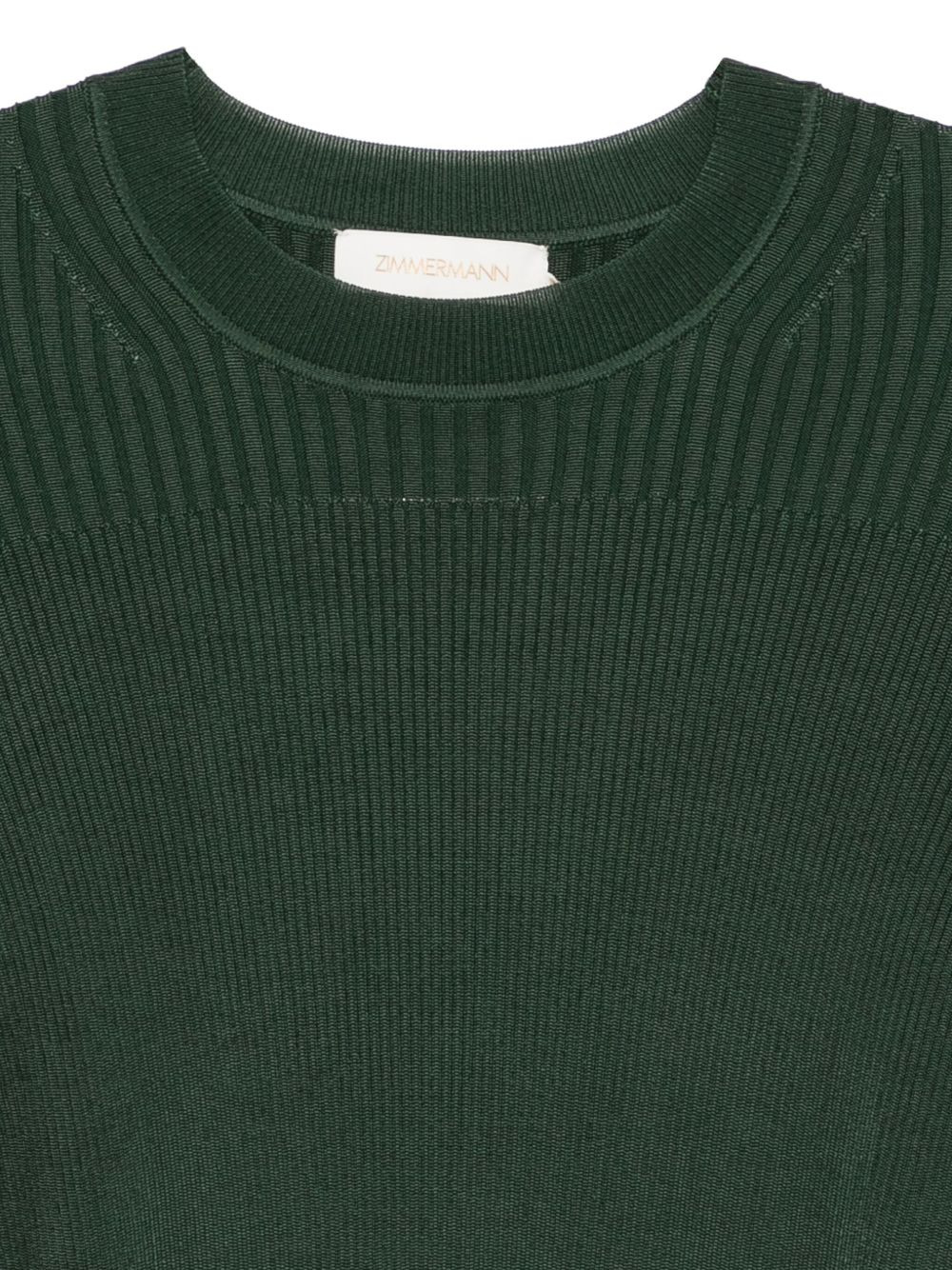 ribbed bell-sleeve sweater - 3