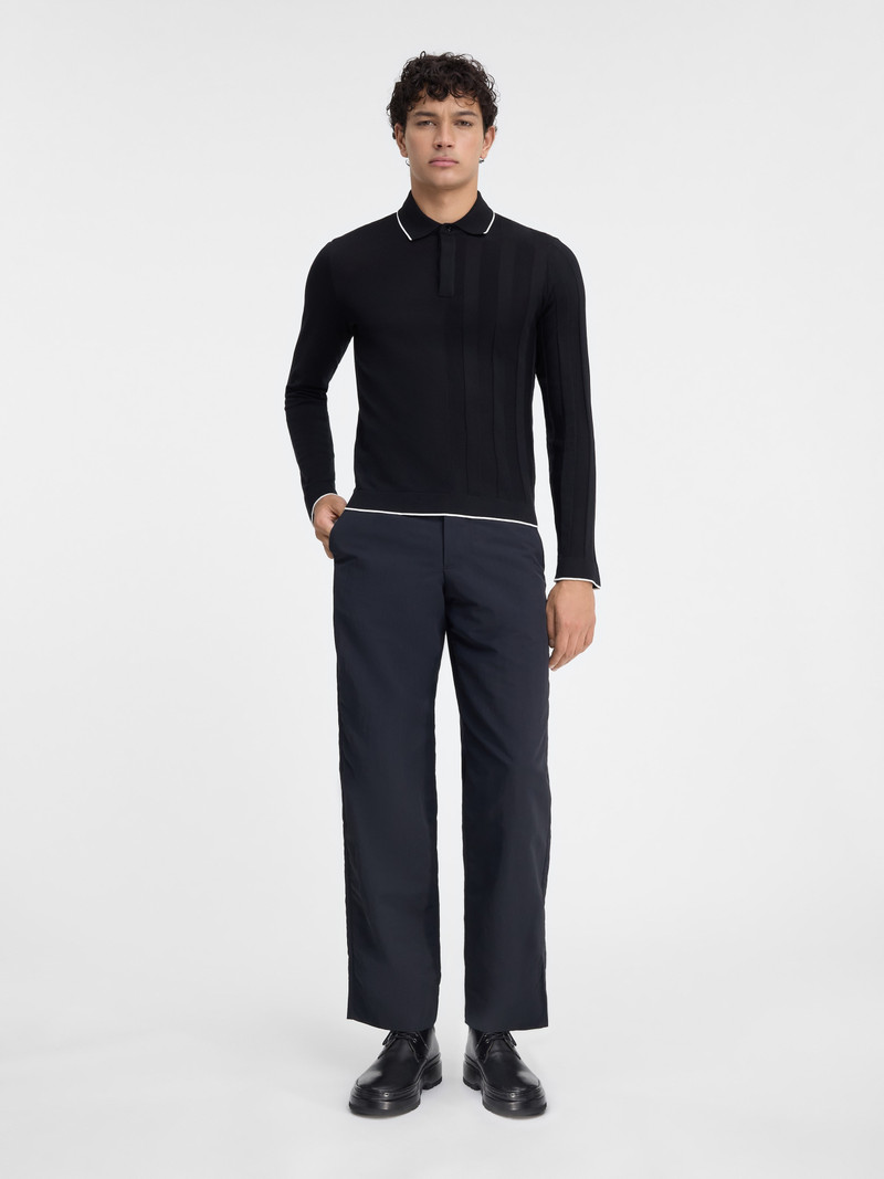 JACQUEMUS The Tricot long-sleeve polo shirt outlook