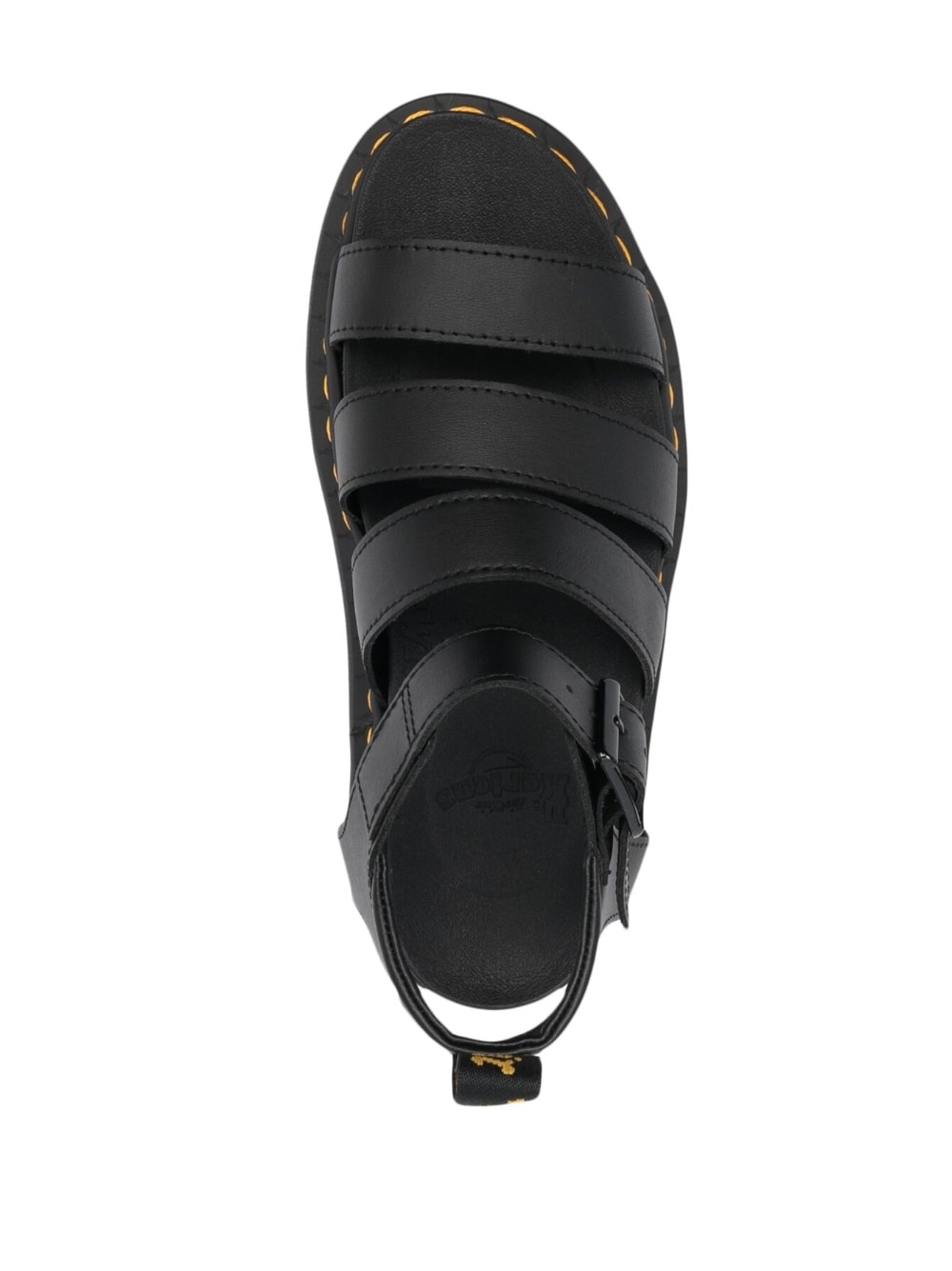 buckled 70mm flatform sandals - 4