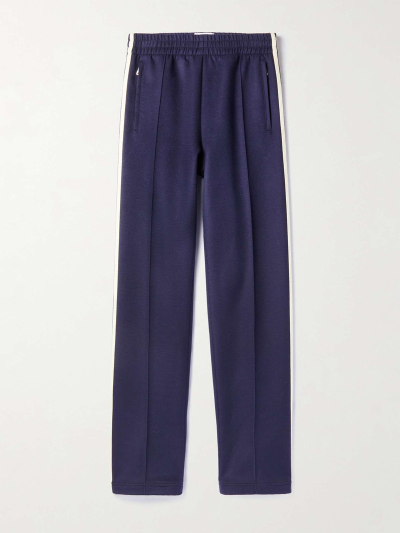 Straight-Leg Striped Wool-Blend Track Pants 1