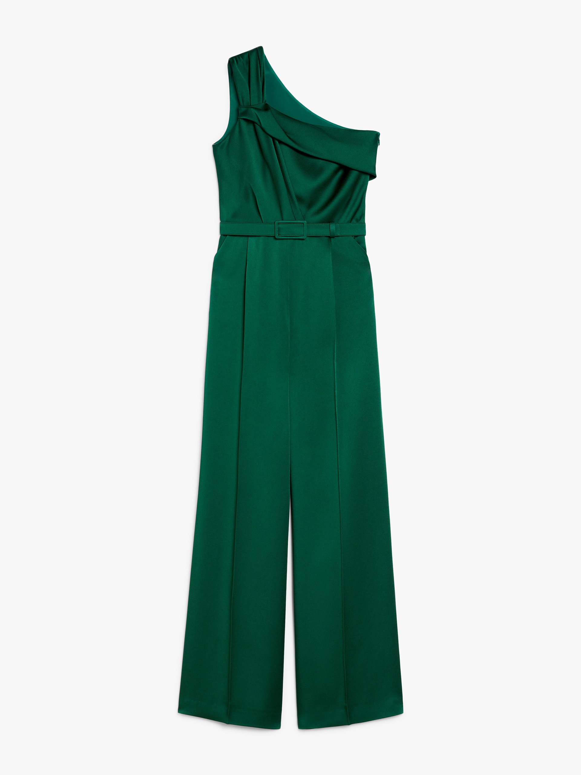 GIOIRE Envers satin one-shoulder jumpsuit - 1