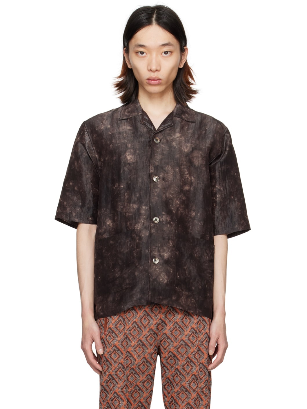 Brown Cabana Shirt - 1