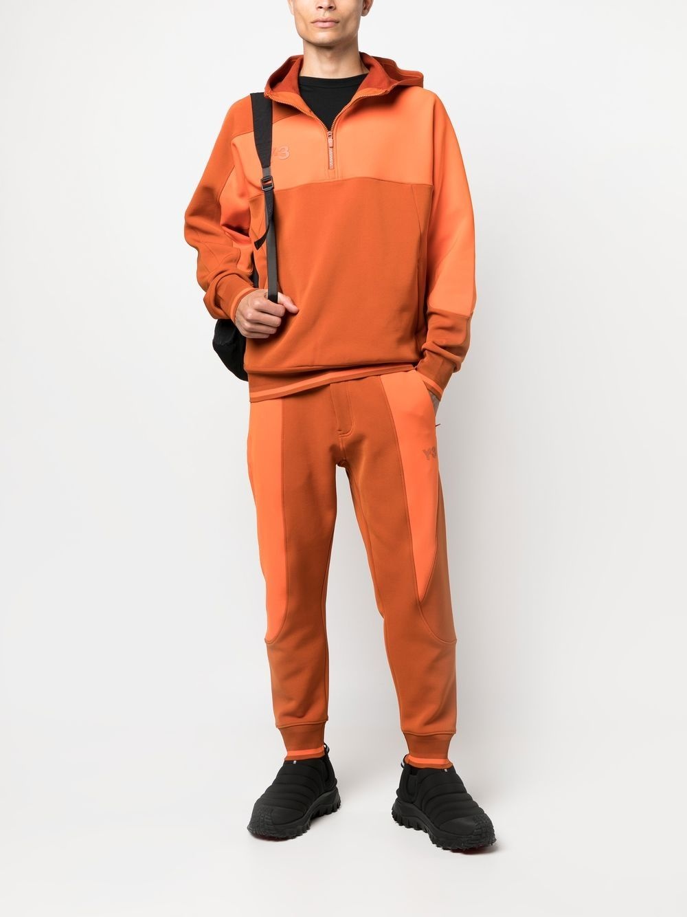 logo-patch zip-front hoodie - 2