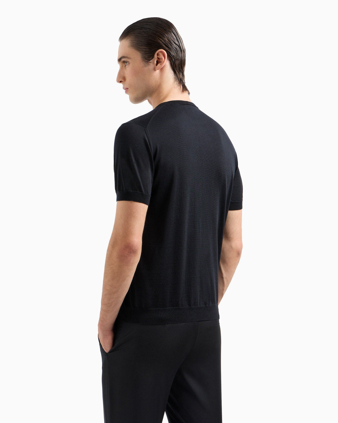 Silk and cotton crew-neck jumper - 3