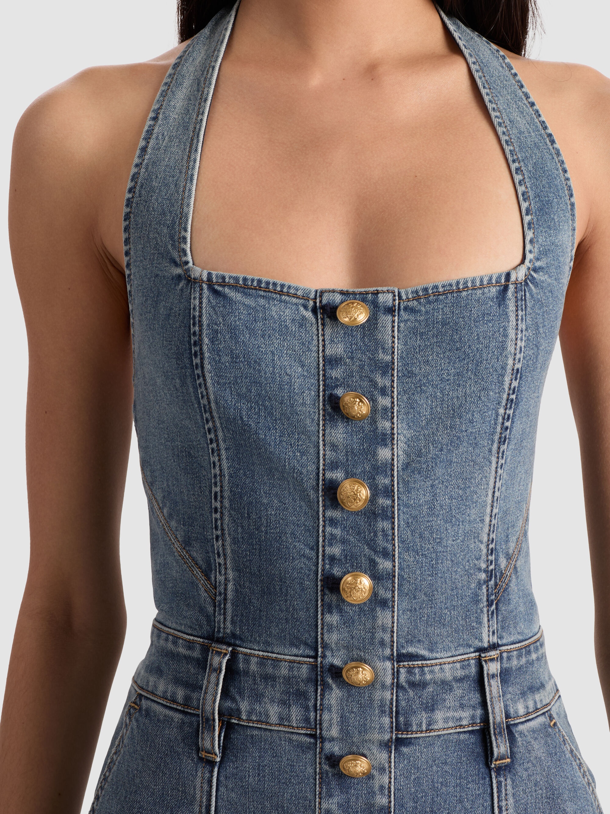 PENNIE DENIM JUMPSUIT - 3