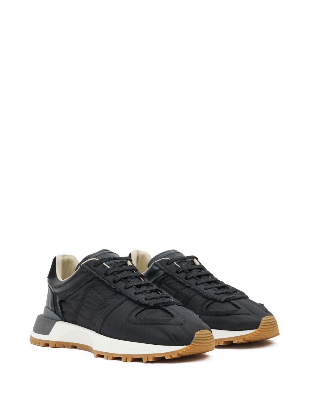 panelled low-top sneakers - 2
