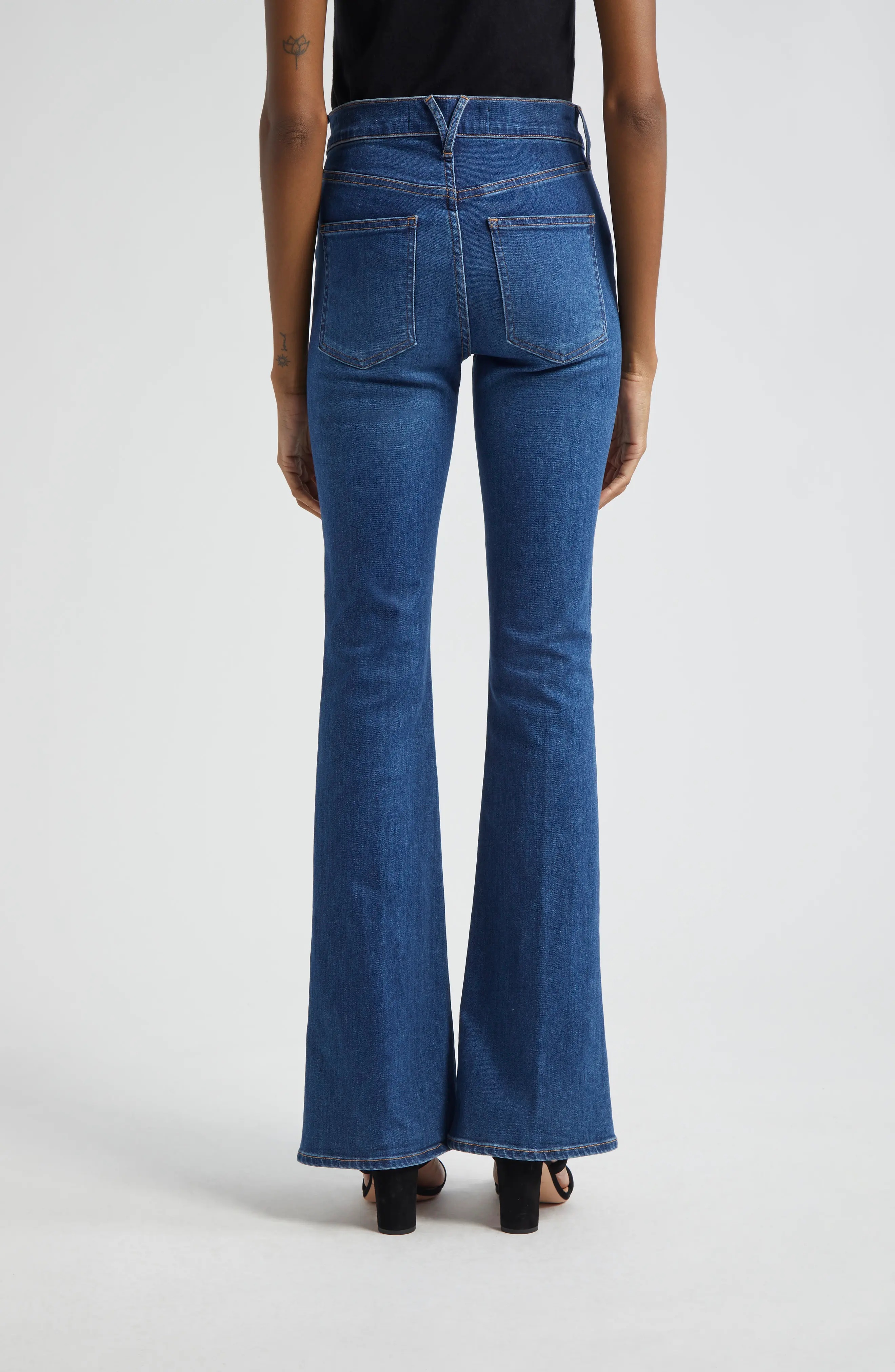 Beverly High Waist Skinny Flare Jeans - 3