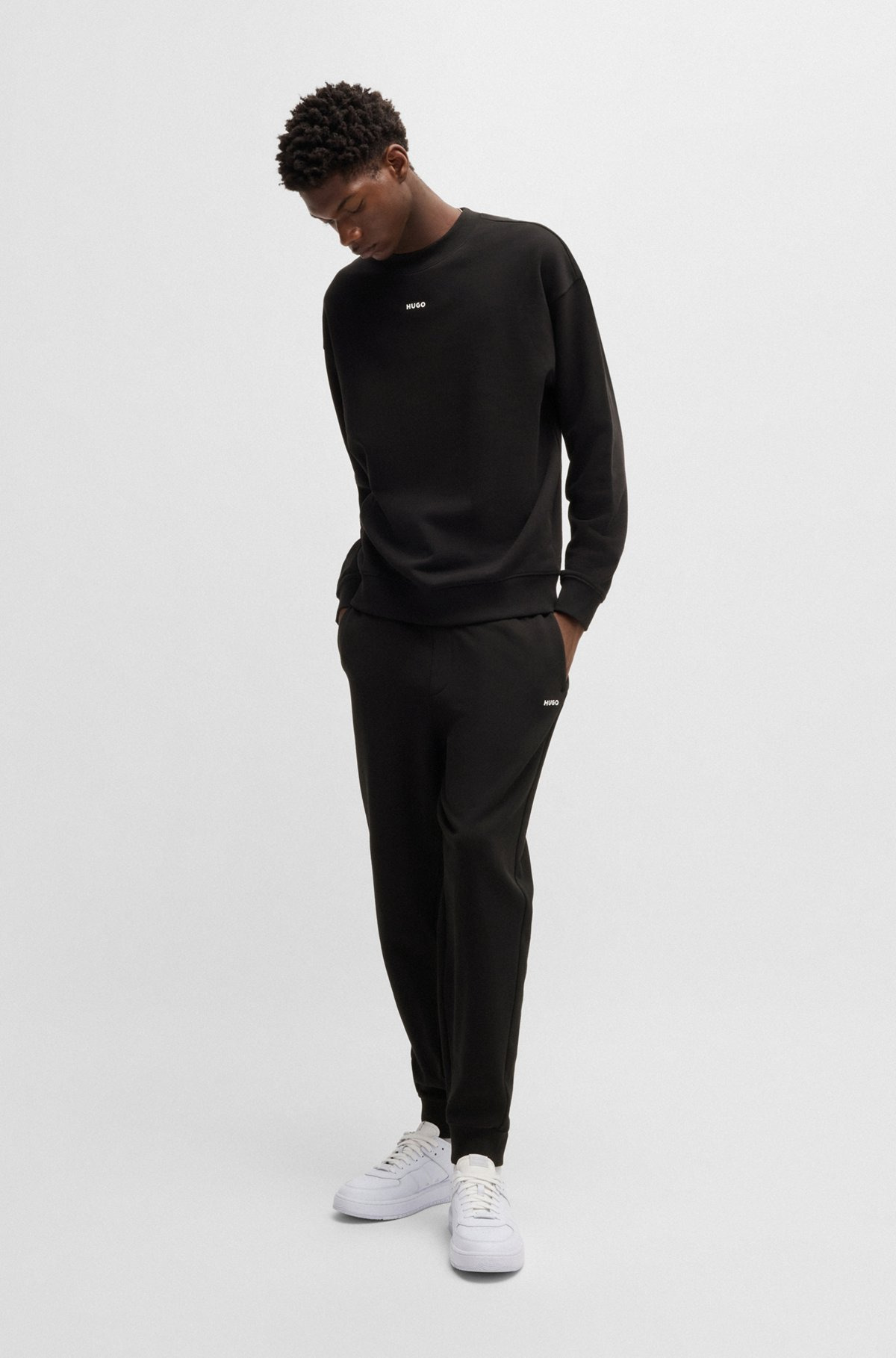 RELAXED-FIT SWEATSHIRT IN COTTON TERRY WITH LOGO PRINT - 4