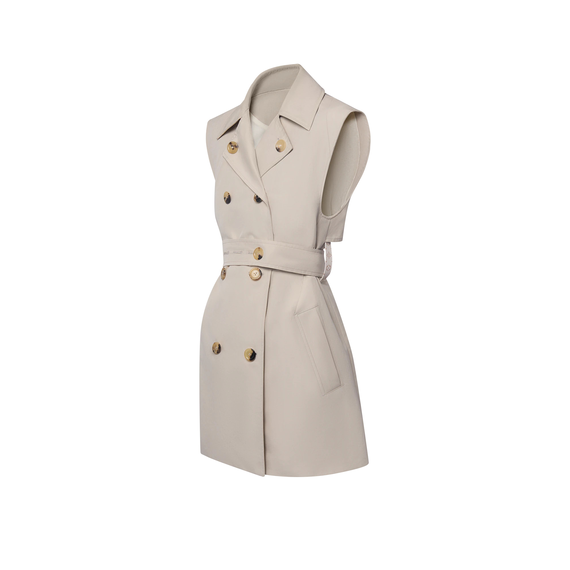 Double-Breasted Trench Dress - 2