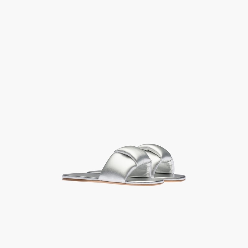 Mordoré nappa leather slides - 2