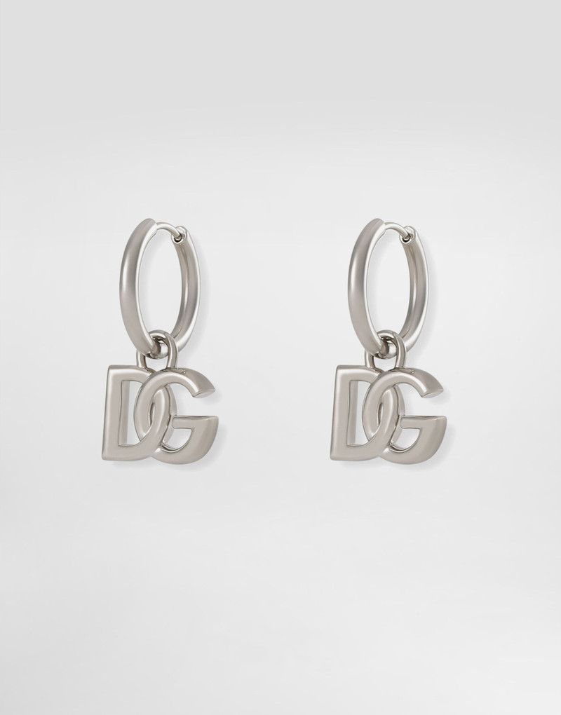 Dolce & Gabbana Hoop earrings with DG logo pendants outlook